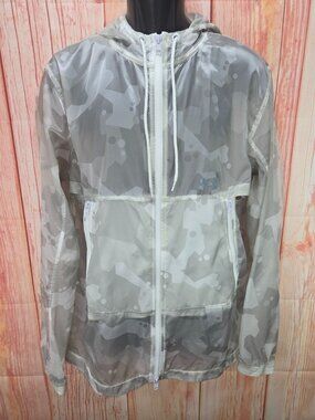 Under Armour Mens Loose Fit Windbreaker Hoodie Large Nylon